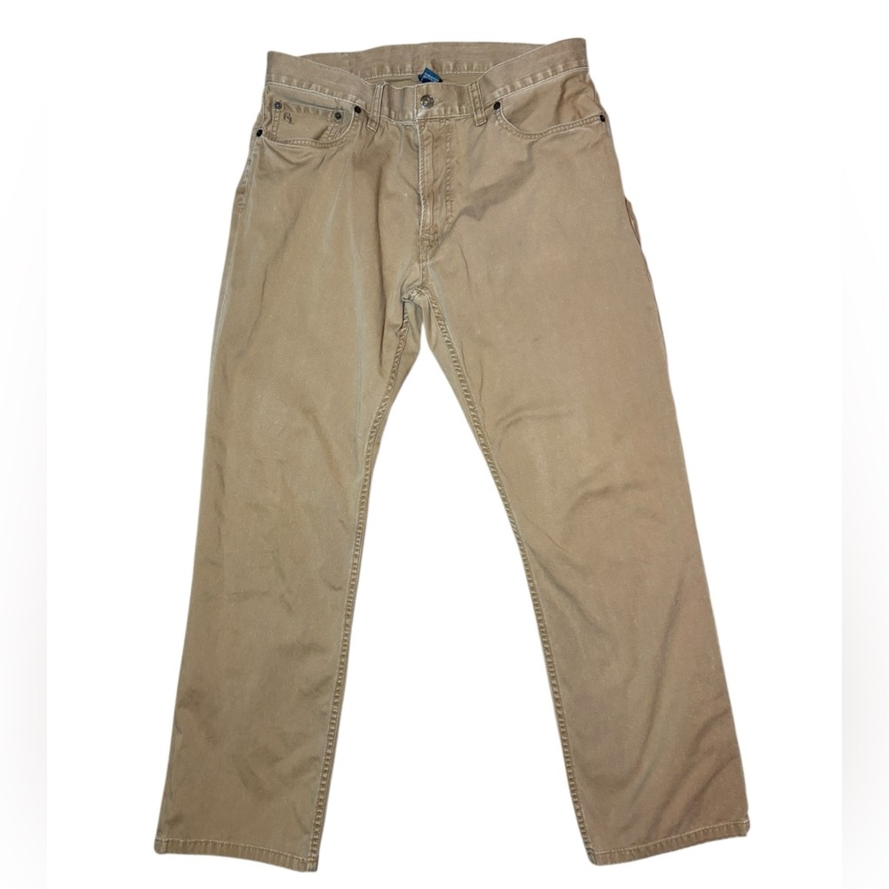 Polo Tan Straight-Leg Jeans Men's 34/30 Casual Pants